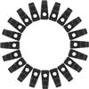 UKCOCO Ganci a J in Nylon Nero per Kayak 20 Pezzi, Resistenti alle Intemperie, per Fissaggio Efficiente di Canoe e Pagaie, Accessori Indispensabili per attività in Mare