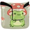 GuoChe Mallet Putter Copertura per la testa del putter a scatto magnetico Copritesta per Mallet Square PU Pelle Fungo Rana Doodle Estetica Cottagecore Mucca Stile Kawaii