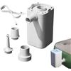 Generic Mini pompa ad aria automatica - Pompa portatile per gonfiabili, gonfiatore elettrico senza fili con 3 ugelli, pompa portatile per piscina, campeggio, viaggi, spiaggia, giardino, patio, cortile