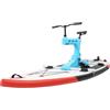 Caskunbsy Bicicletta gonfiabile con tavola SUP, 300 x 105 cm, portata fino a 100 kg, sedile e manubrio regolabili, leggera bicicletta per sport acquatici per lago, fiume e parco acquatico