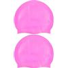 Newaner 2 Pezzi Cuffie da Nuoto Bambini in silicone, Cuffie antirumore, Rivestimento Ripstop per comfort e resistenza allo scivolamento, Cuffie da nuoto per bambini per ragazzi e ragazze（rosa）