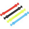 Bediffer Antivibrazioni per Racchetta da Tennis Ammortizzatore in Silicone Resistente per un Comfort Migliorato 4,1 Pollici di Lunghezza Confezione da 4 Rosso Blu Giallo