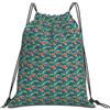 JBJGKHLP Zaino da donna con coulisse con stampa di pesci subacquei oceano borsa da viaggio per allenamento sportivo yoga borsa portatile per fitness
