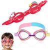 VICASKY 2 Pezzi Occhialini da Nuoto con Protezione UV e Funzione Anti Appannamento, Accessori per Vacanze Estive in Silicone con Prevenzione delle Perdite per Attività Acquatiche