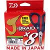 Daiwa J-Braid Grand X8E 0.18mm, 12.5kg/28.0lbs, 270m, Chartreuse, Filo da Pesca Trecciato, con le Forbici, 12797-118P