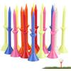 Generic Golf Tees Bamboo - Golf Tees | Tavoli da golf colorati 50x | da golf a forma di bicchiere da vino con strato di supporto da 3,26 pollici per principianti professionisti, tappetino per