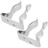 Artibetter 2pezzi Clip Porta Pagaia per Kayak in Acciaio Inossidabile Argento, Supporto Fisso Leggero e Resistente per Uso Esterno in Kayak