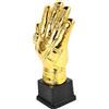 HANABASS Coppa Guanto Calcio Oro in Plastica per Portieri, Premio Gara | Pallone d Oro, Coppe Trofei Calcio per Leghe Amatoriali e Decorazioni, Design Unico