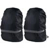 PACKOVE Copertura Elastica e Resistente Zaino per 30-55l e Oxford Strisce Riflettenti Confezione 2 Pezzi Escursionismo e Arrampicata All'aperto