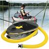 SIXRUN Pompa Ad Aria Gonfiabile Portatile per Barca a Pedale Ad Alta Pressione per Canoe, Zattere, Kayak, Realizzata in Plastica Resistente
