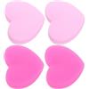 Hemobllo Ammortizzatori Forma Racchetta e per Antivibrazione da Tennis in Silicone di Cuore 4 Pezzi Accessori Assorbimento Shock Installazione Facile Sportivi