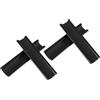 Garneck Set 4 Pezzi per Punte Stecca da Biliardo in Plastica Nera, Strumento per Manutenzione e Modellatura Punte Stecca Pool e Snooker, Accessori Essenziali per Tavolo Biliardo