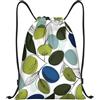Generic Zaino con Coulisse Green Olive Drawstring Backpack Resistente Sacchetta Sportiva Pieghevole Sacca da Palestra per Unisex Vacanze Spiaggia