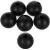 CLISPEED 6 Pezzi Terminali di Collegamento in Nailon Nero per Cavi da Palestra, Accessori Fitness Resistenti all'Usura con Fori da 8mm, per Palestra Domestica e Professionale