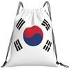 Generic Zaino con Coulisse South Korea Flag Sportiva Zainetto Leggero Sacca da Palestra Impermeabile Borsa con Coulisse per Unisex Spiaggia Vacanze