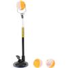 Alipis Allenatore Rotazione a 360 Gradi con Ventosa Nero, Materiale PVC e Lega di Alluminio di Tennis da Tavolo per Allenamento Indoor e Viaggi per Principianti