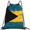 Generic Zaino con Coulisse Bahamas Flag Sacca da Palestra Grande capacità Sacchetta Sportiva Impermeabile Borsa con Coulisse per Spiaggia Viaggi Unisex