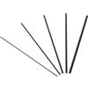 ZUNOXAZ 5pezzi Riparazione Canna da Pesca Fibra di Carbonio Solido per Spinning Rod e Fly Fishing Diametri Kit di Sostituzione e Costruzione per Acqua Dolce e Salata