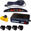 GC GLOBALCOMMERCE Kit 4 Sensori di Parcheggio Auto con Display LED Cicalino per Avvertimento Acustico Colore Nero o Grigio