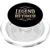Elegant Retirement Expressions La leggenda ha ritirato il design elegante della pensione PopSockets PopGrip per MagSafe
