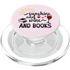 Mug Books & Wine Shirts Sunshine and Win Sunshine and Wine & Books,I Drink Wine Read Books Wine Theme PopSockets PopGrip per MagSafe