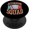 Funny Accordion Player Merch with Polka Squadra a fisarmonica in stile collezione abbinata PopSockets PopGrip Adesivo