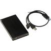 KALEA-INFORMATIQUE Contenitore in alluminio spazzolato nero per hard disk SATA da 2,5 Collegamento USB3 5G
