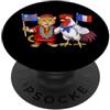 France Democratic Republic of Congo Root Bandiera Francia Repubblica Democratica del Congo Franco PopSockets PopGrip Adesivo