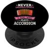 Funny Accordion Player Merch with Polka Mai sottovalutare una ragazza che suona la fisarmonica PopSockets PopGrip Adesivo