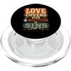 Bible Scripture Peter 4 8 Tees & Co Love Covers Sins Peter 4 8 Versi della Bibbia PopSockets PopGrip per MagSafe