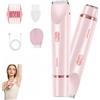 MIKTYUY Shaver Rasoio Donna, Shavea Perfetta,Lame di Precisione Testina Snodata Ricaricabile per Gambe Ascelle e Zona Intima Morbido e Silenzioso Casa. (Rosa)