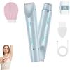 MIKTYUY Shaver Rasoio Donna, Shavea Perfetta,Lame di Precisione Testina Snodata Ricaricabile per Gambe Ascelle e Zona Intima Morbido e Silenzioso Casa. (Blu)