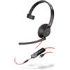 POLY Blackwire 5210 C5210 USB-C Headset Nero - Series 5200