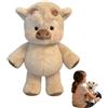 Ficugxd jumping cow,pupazzo che corre,peluche mucca che corre,sprint peluche,Running Cow Plush,ultra-soft Highland Cow Plush Adorable & Furry Highland,45cm Stuffed Animal, Can Serves As Home Decor(C)