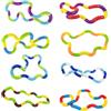 DYSWTUE 8 Pezzi Tangle Fidget Tool, Allevia l'Ansia, Design di Giunzione Staccabile, Concentrazione Della Concentrazione, Strumento di Decompressione Attorcigliato con Dita per Alleviare lo Stress