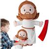 Generico Bambola Di Gesù Ripiena - Peluche A Forma Di Cartone Animato Da 35 Cm, Morbido Elastico, Simpatico Accento Religioso Per La Casa | Comodo Decorativo Per Sala Giochi Camera Dei Bambini