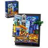 Mavo brix Set di Costruzioni Van Gogh Café Terrace at Night per Adulti, Quadro 3D con Cornice, Kit Artistico da Collezione per Decorazione Casa e Ufficio, Compatibile con Lego Art, 2678 Pezzi
