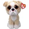 TY Beanie Boos - Pooch il Cane con Occhi Arancioni Grandi e Glitter, il Peluche con gli Occhi Grandi Scintillanti - 15 Cm - T37371