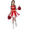 Generic Costume Carnevale Bambina 10 Anni Con Pompon E Calzini Cheerleader Costume, 7 Vestito Cheerleader, 12 14 9 3 Vestiti 10/11 6 Costumi Di 8 Evento Sportivo Fancy Dress Up