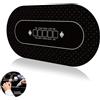 Y-Nut Tappetino da poker 180 × 90 cm, 10 giocatori Texas Hold'em Poker in gomma topper per tavoli, pieghevole portatile tavolo da poker layout con borsa per il trasporto per giochi di poker, blackjack