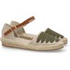 shoes&blues.es Espadrillas da donna dal design fresco e naturale, perfette per l'estate. Caratterizzate da cinturini colorati sul davanti. Punta e tallone chiusi, suola in juta comoda e leggera. Verde Talla 37