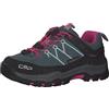 CMP Kids Rigel Low Trekking Shoes WP, Scarpe da Trekking Unisex - Bambini e Ragazzi, Mineral Green Purple Fluo, 37 EU