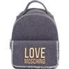 Love Moschino Minizaino Donna, Denim, Taglia unica