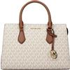 Michael Kors Sheila, Borsa a tracolla da donna di dimensioni medie, Vaniglia.