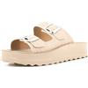 Valleverde Sandali Donna V37118R in Pelle Lino Scarpe Casual Comode, Leggere e Flessibili, Ideali per Primavera Estate. EU 39