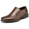 Bruno Marc Mocassini da Uomo in Pelle Slip on Scarpe Eleganti Vintage Elegante Oxford Slip on Scarpe Eleganti Vintage Elegante Oxford,Size 48,Marrone/Scuro,CAMBRIDGE-05