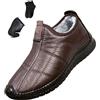 POIOZXD Scarpe invernali da uomo, antiscivolo, termiche, da neve, impermeabili, foderate in pelliccia, calde, alla caviglia, comode, per camminare, per il papà