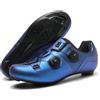Hixingo Scarpe Uomo Donna Scarpe Strada Mountain Bike Compatibili Pedali SPD SPD-SL Look Delta, Unisex Scarpes Ciclismo MTB Traspirante All'aperto per Bici 37-47 EU (Blu,40)
