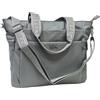 COVERI COLLECTION Borsa Donna in Nylon Impermeabile, Tracolla Regolabile, Tasche Multiple con Zip, Dimensioni 40x13x28 cm Art.CC5056-15 (GRIGIO)