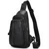 newsbirds Borse Petto Borsa Crossbody Pelle Zaino Spalla Monospalla Pelle Marsupio Zainetto Piccolo Sling Bag Borsello a Tracolla per Uomo Viaggio Trekking Camminare, 9337 nero